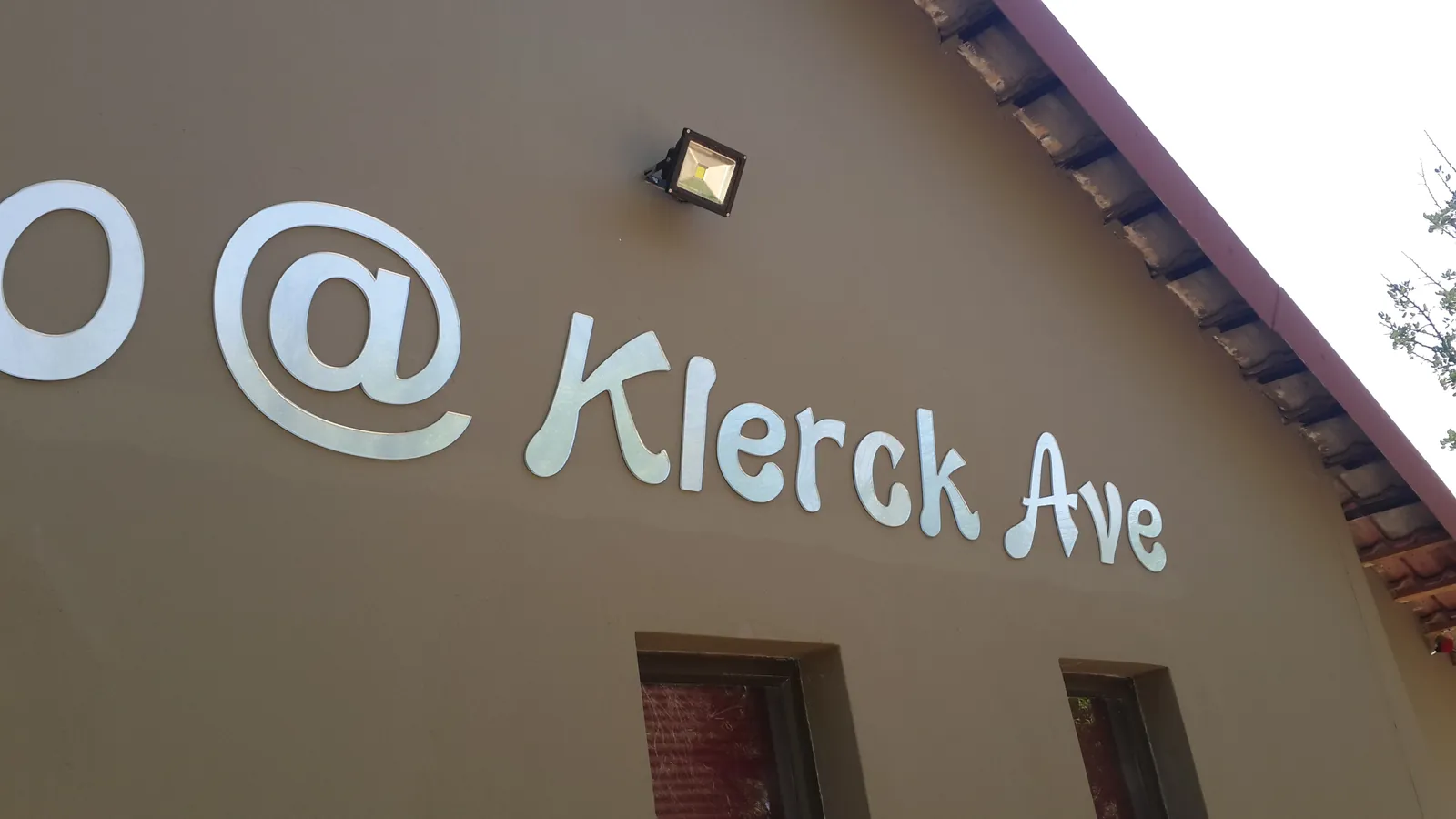 Custom cut metal outdoor signage
